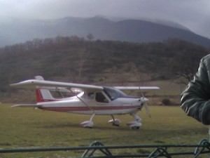 avionetta in partenza